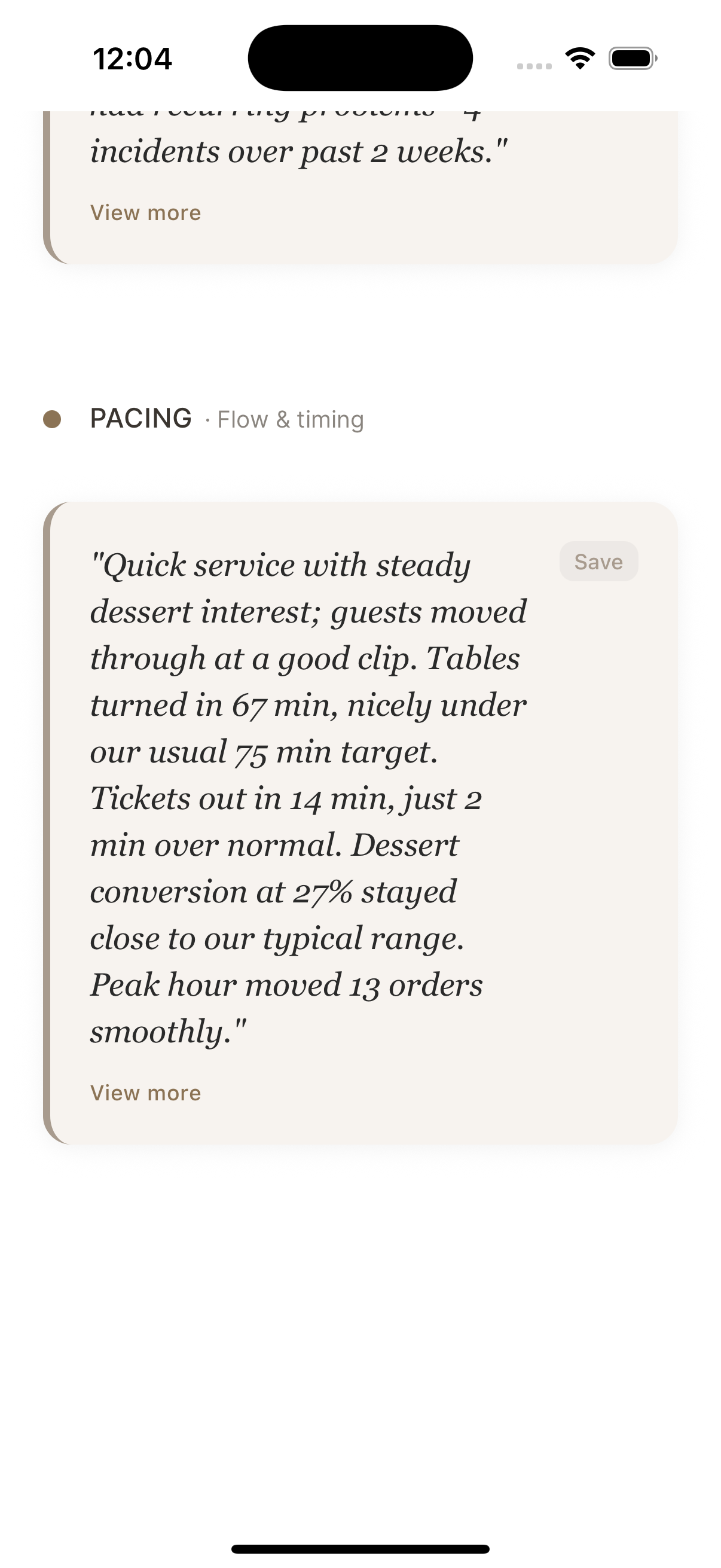 Rezy pacing analysis